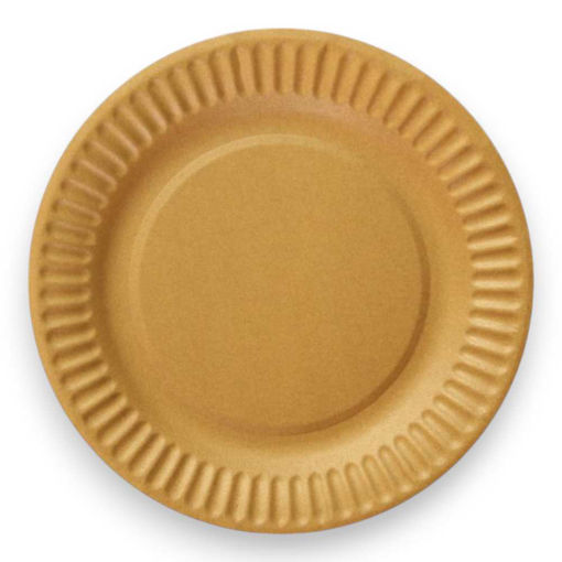 Picture of PAPER PLATES GOLD 18CM - 6 PACK